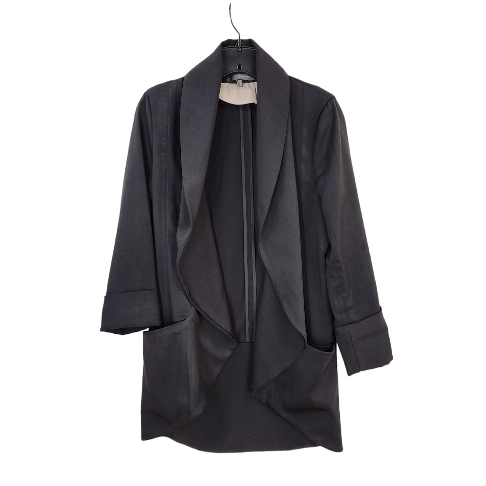Audrey 3+1 Women's Drape Open Front Blazer - M